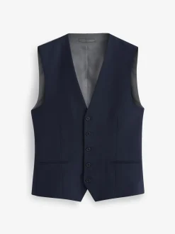 Navy Blue Regular Fit Essential Suit Waistcoat