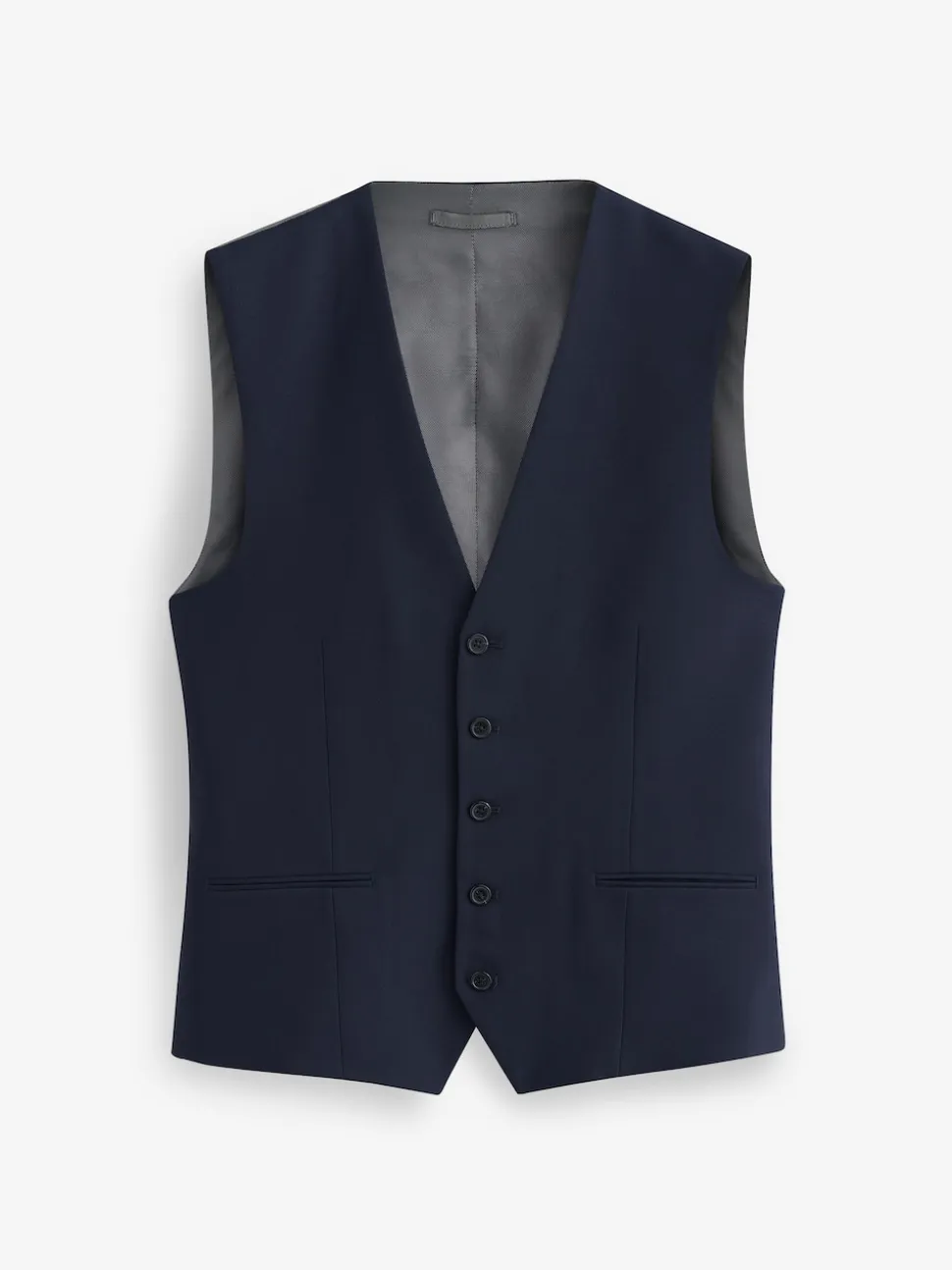 Navy Blue Regular Fit Essential Suit Waistcoat