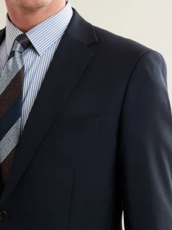 Navy Blue Regular Fit Essential Suit Jacket