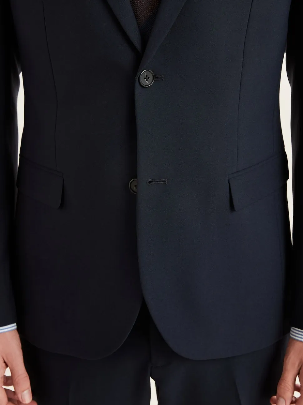 Navy Blue Regular Fit Essential Suit Jacket