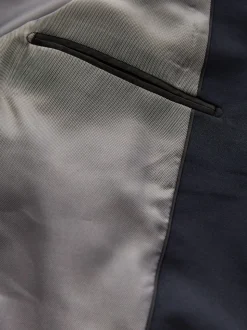 Navy Blue Regular Fit Essential Suit Jacket