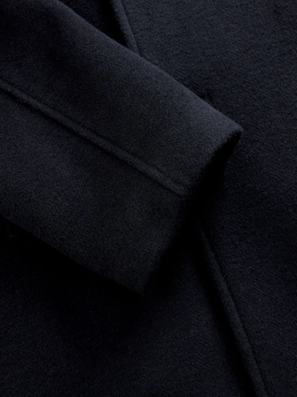 Navy Blue Regular Fit N.Premium Soft Touch Peacoat with Wool