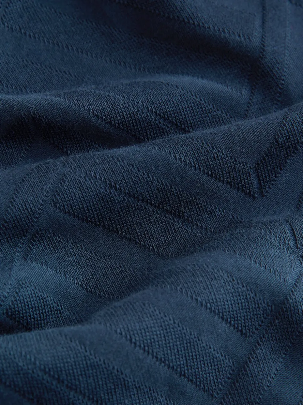 Navy Blue Regular Fit N.Premium Smart Jaquard Polo Shirt
