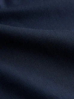 Navy Blue Regular Fit Short Sleeve Easy Iron Button Down Oxford Shirt