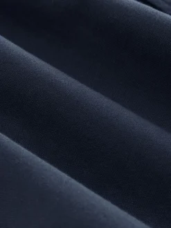 Navy Blue Regular Fit Short Sleeve Oxford Shirt