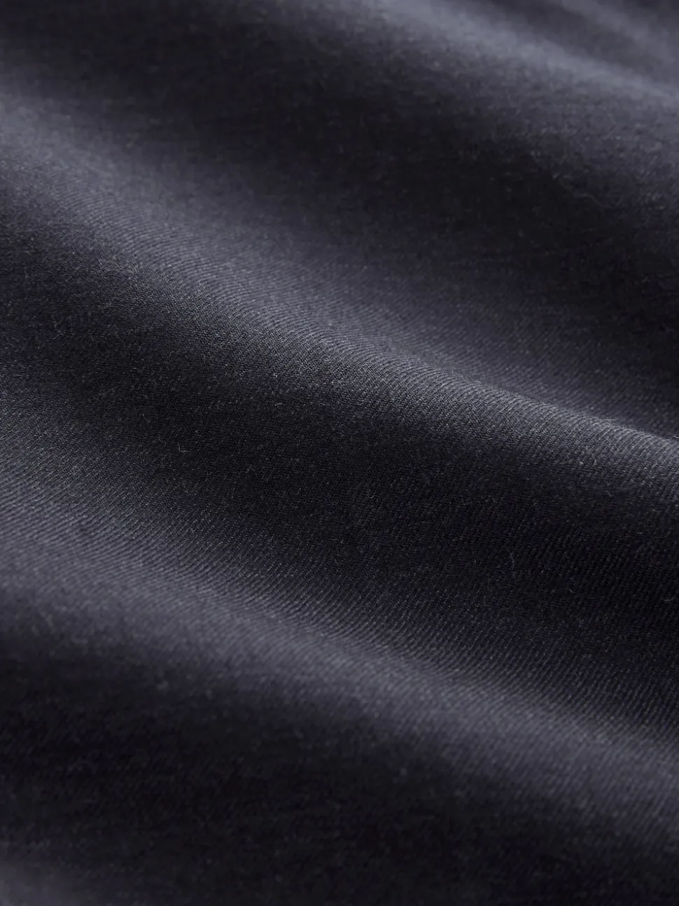 Navy Blue Regular Fit Signature 100% Wool Trousers With Motion Flex Waistband