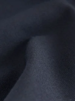Navy Blue Regular Fit Signature Leomaster Wool Rich Double Breasted Blazer