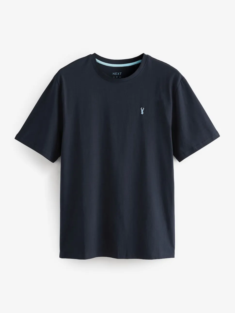 Navy Blue Regular Fit Stag T-Shirt