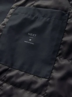 Navy Blue Regular Fit Waterproof Trench Coat