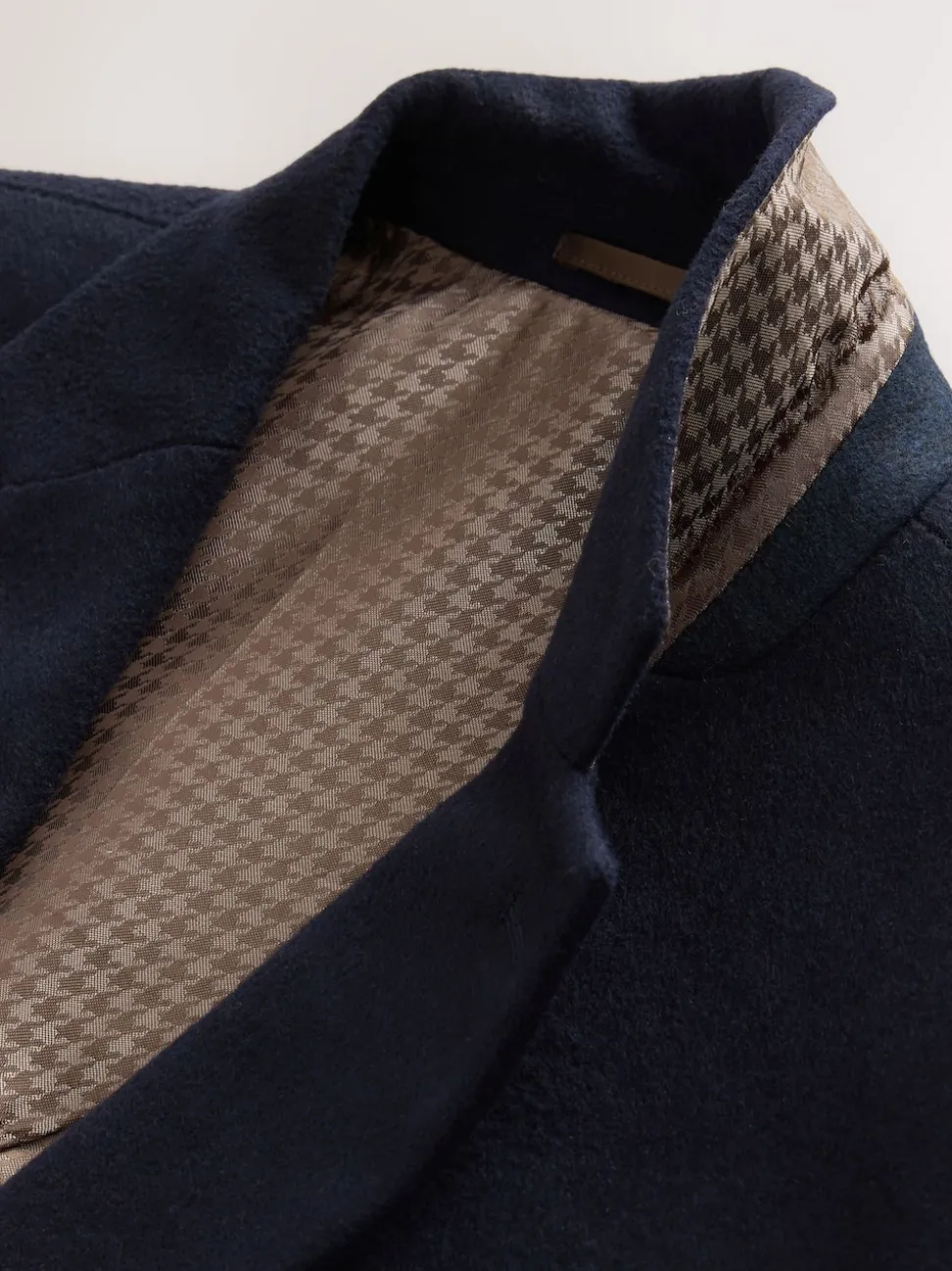 Navy Blue Regular Fit Wool Rich Soft Touch Blazer