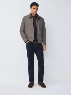Navy Blue Regular Tapered Fit Vintage Wash Denim Jeans