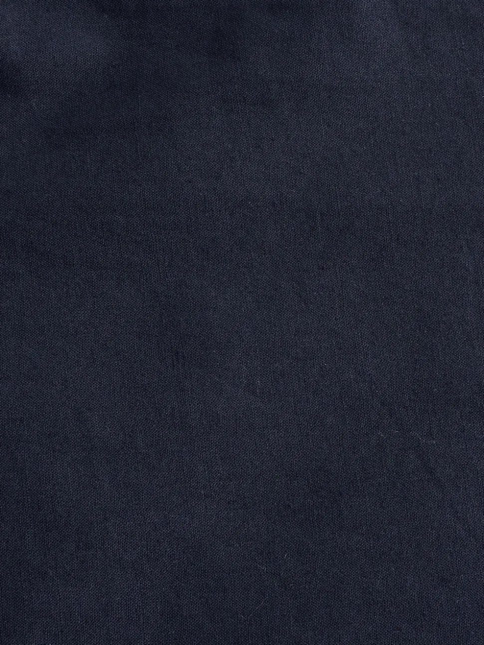 Navy Blue Regular Tapered Fit Linen Cotton Chino Trousers