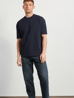 Navy Blue Relaxed Fit Heavyweight T-Shirt