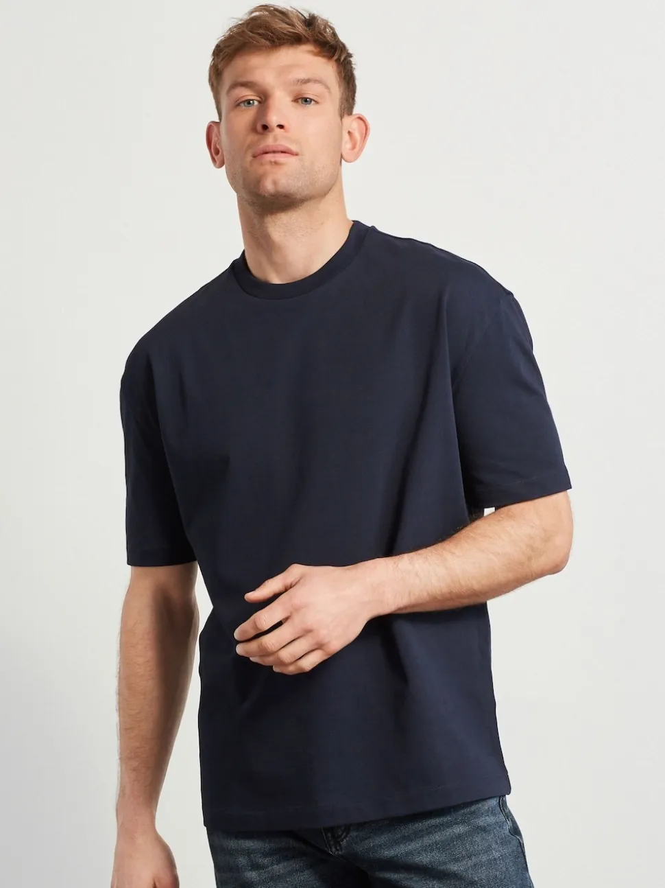 Navy Blue Relaxed Fit Heavyweight T-Shirt