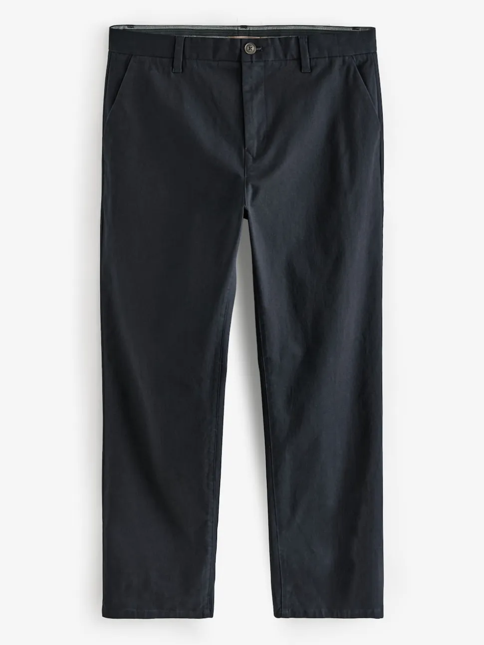 Navy Blue Relaxed Fit Stretch Chinos Trousers