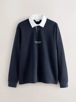 Navy Blue Rugby Shirt