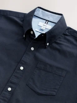 Navy Blue Short Sleeve Oxford Shirt