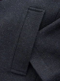 Navy Blue Signature 100% Wool Pea Coat