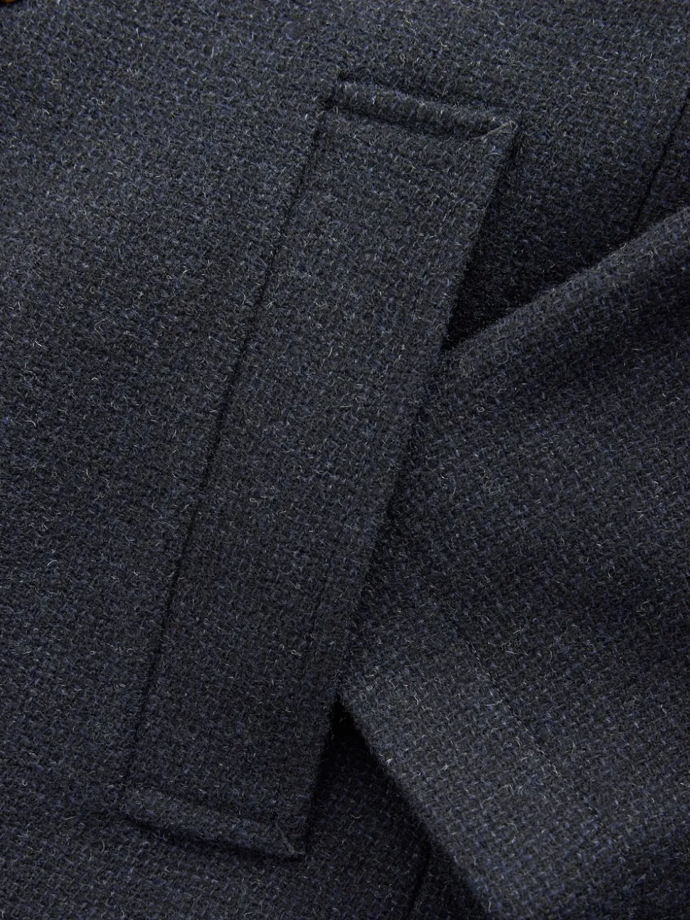 Navy Blue Signature 100% Wool Pea Coat