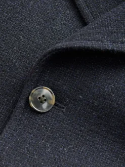 Navy Blue Signature 100% Wool Pea Coat