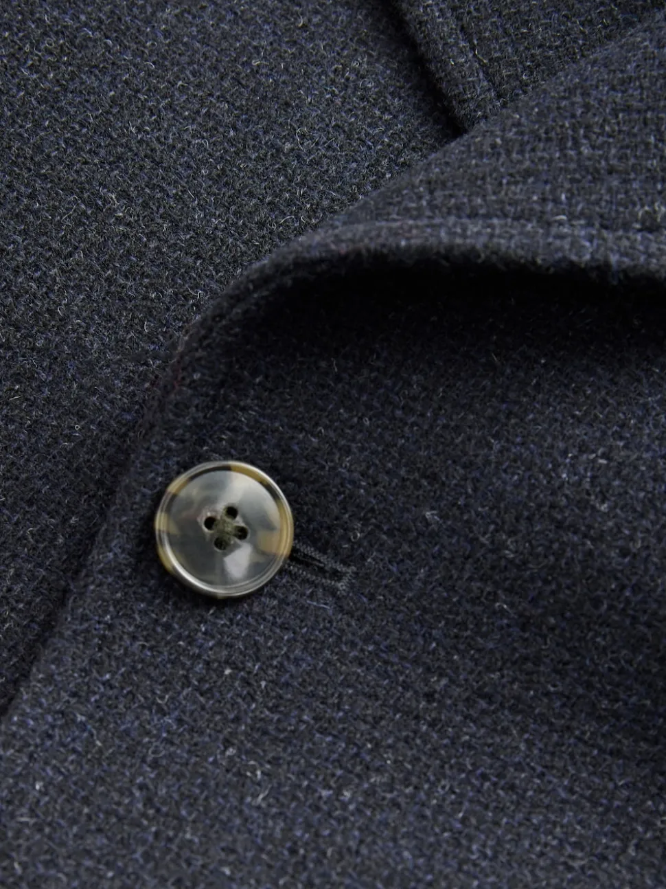 Navy Blue Signature 100% Wool Pea Coat