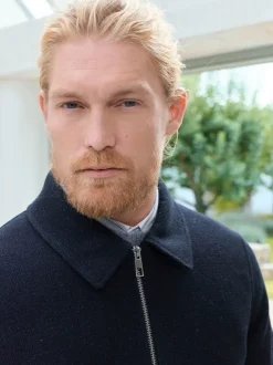 Navy Blue Signature 100% Wool Jacket