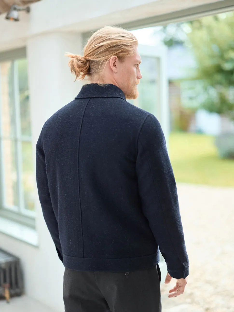 Navy Blue Signature 100% Wool Jacket