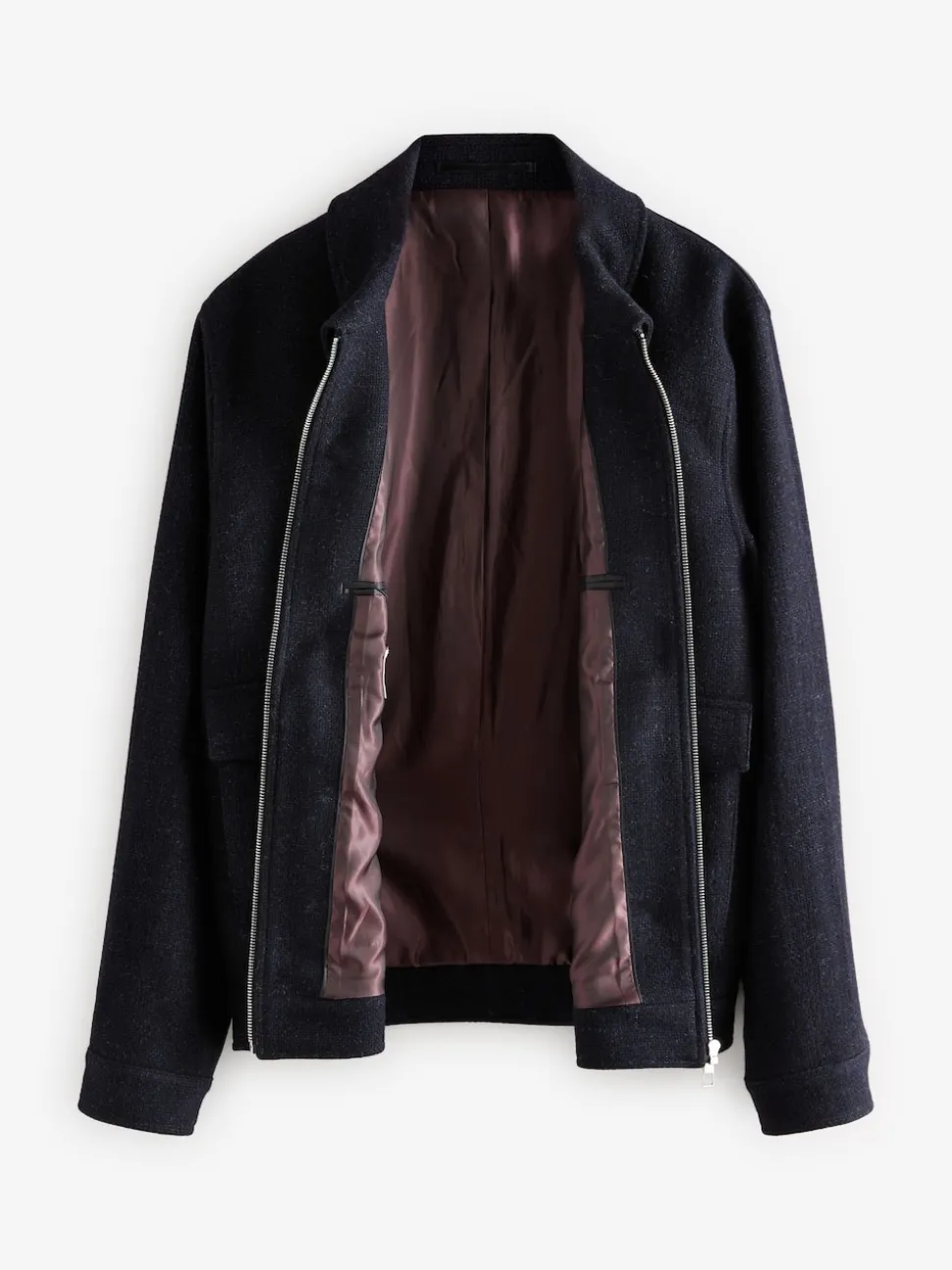 Navy Blue Signature 100% Wool Jacket