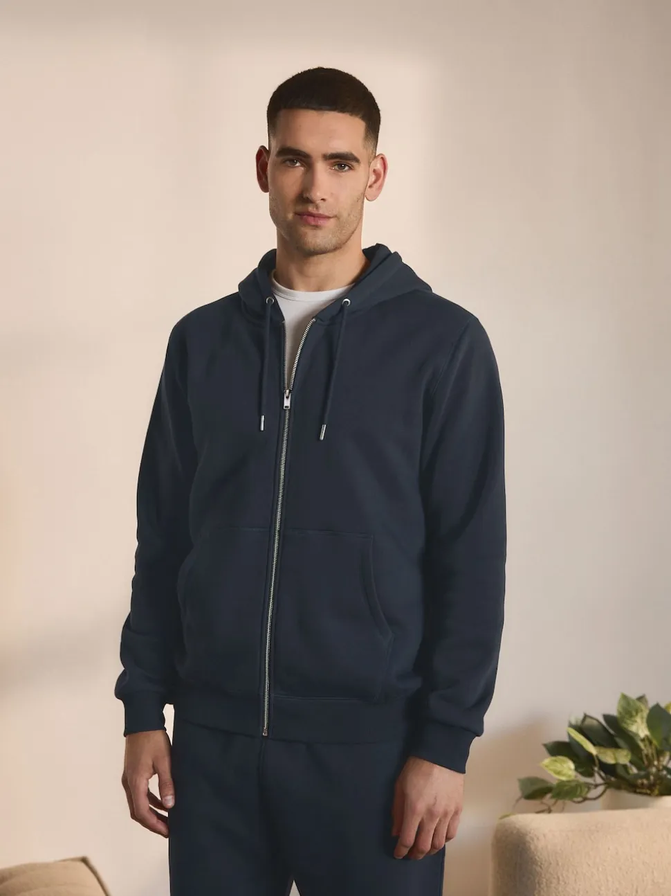 Navy Blue Single Hoodie