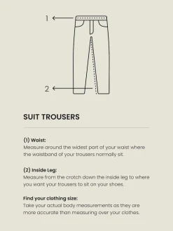 Navy Blue Skinny Fit Suit Trousers