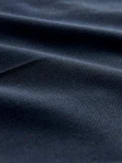 Navy Blue Skinny Fit Textured Suit Trousers