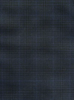 Navy Blue Slim Fit Check Suit Trousers