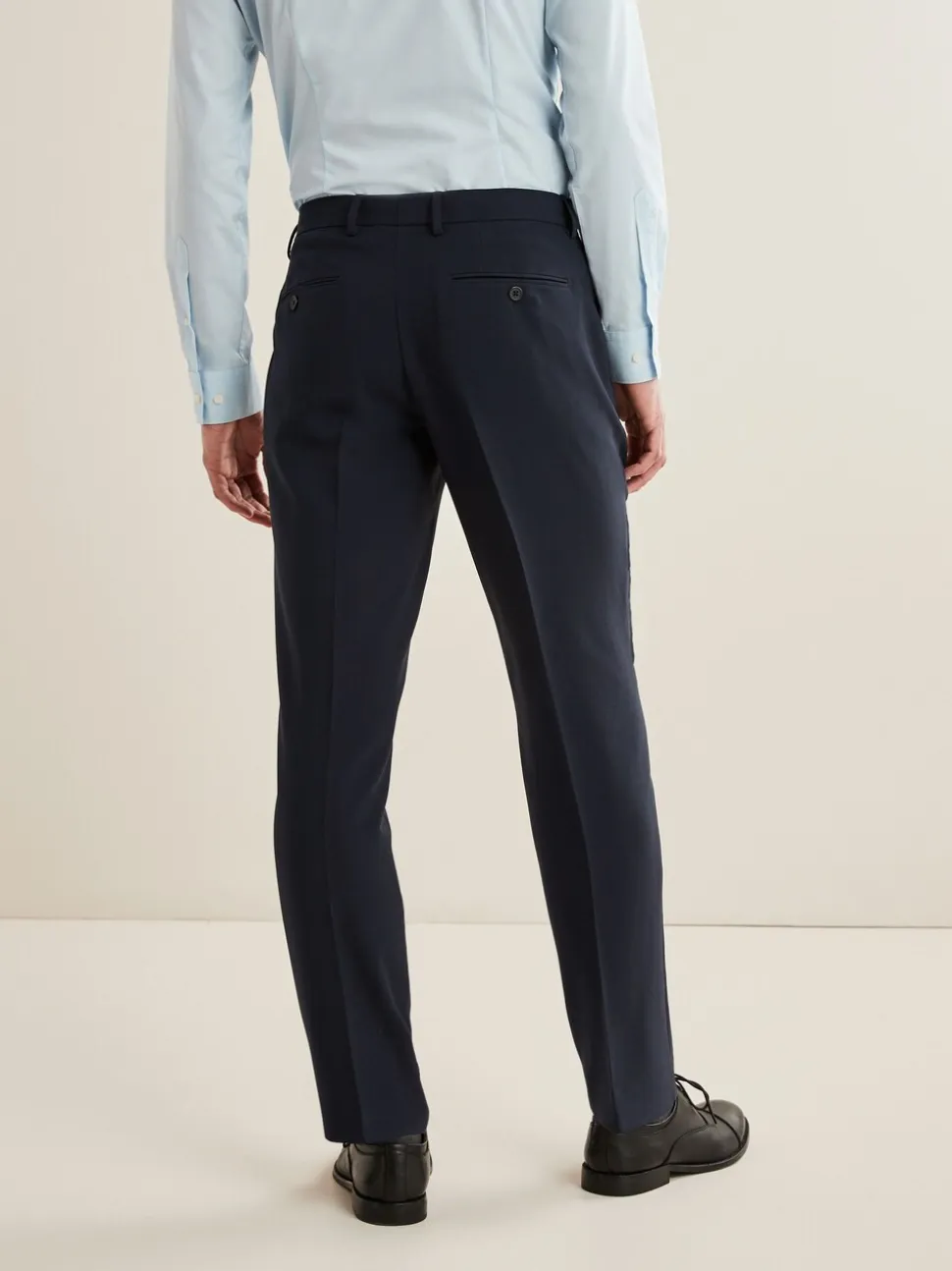 Navy Blue Slim Fit Essential Suit Trousers