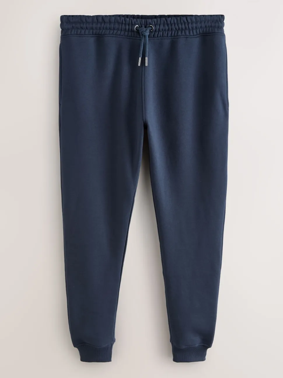 Navy Blue Slim Fit Slim Fit Brushback Heavyweight Joggers