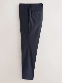 Navy Blue Slim Fit Slim Fit Signature Nova Fides 100% Italian Wool Suit Trousers