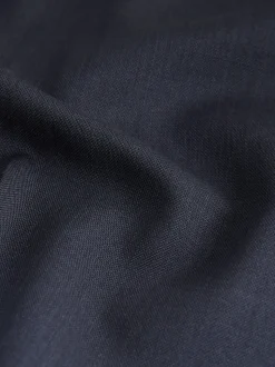Navy Blue Slim Fit Slim Fit Signature Nova Fides 100% Italian Wool Suit Trousers