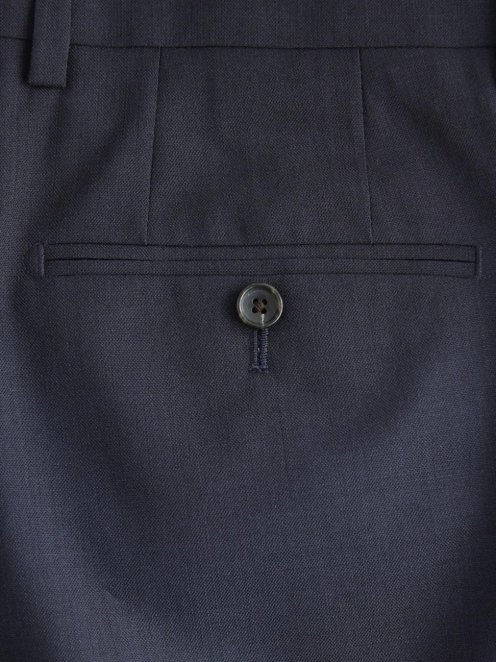 Navy Blue Slim Fit Slim Fit Signature Nova Fides 100% Italian Wool Suit Trousers