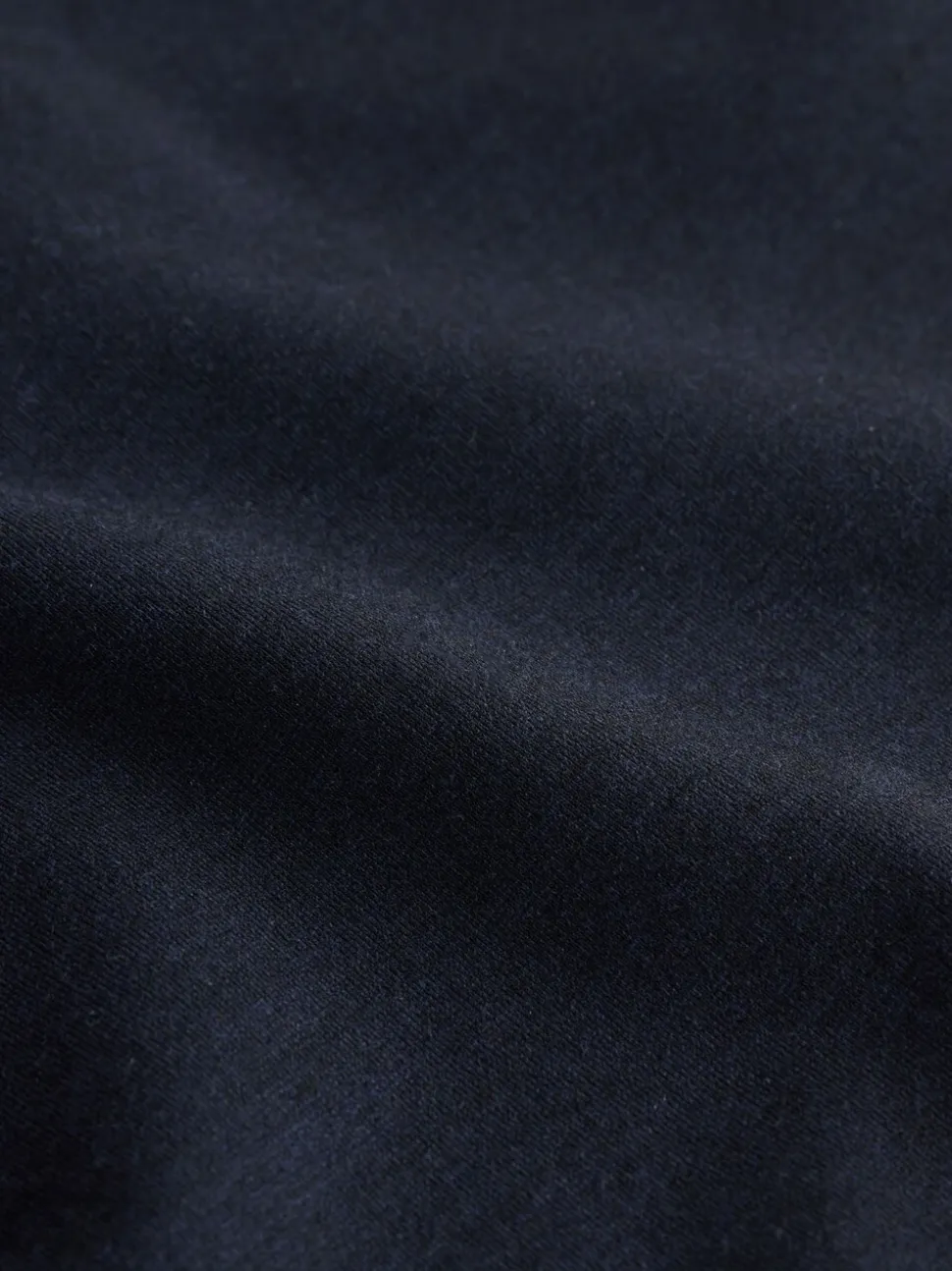 Navy Blue Slim Fit Smart Elasticated Waistband Trousers With Wool Content