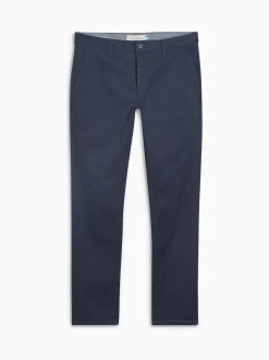 Navy Blue Slim Fit Stretch Chinos Trousers