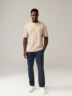 Navy Blue Slim Fit Stretch Chino Trousers 2 Pack