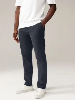 Navy Blue Slim Fit Stretch Chino Trousers 2 Pack
