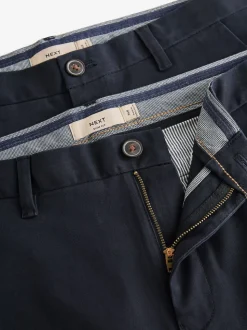 Navy Blue Slim Fit Stretch Chino Trousers 2 Pack