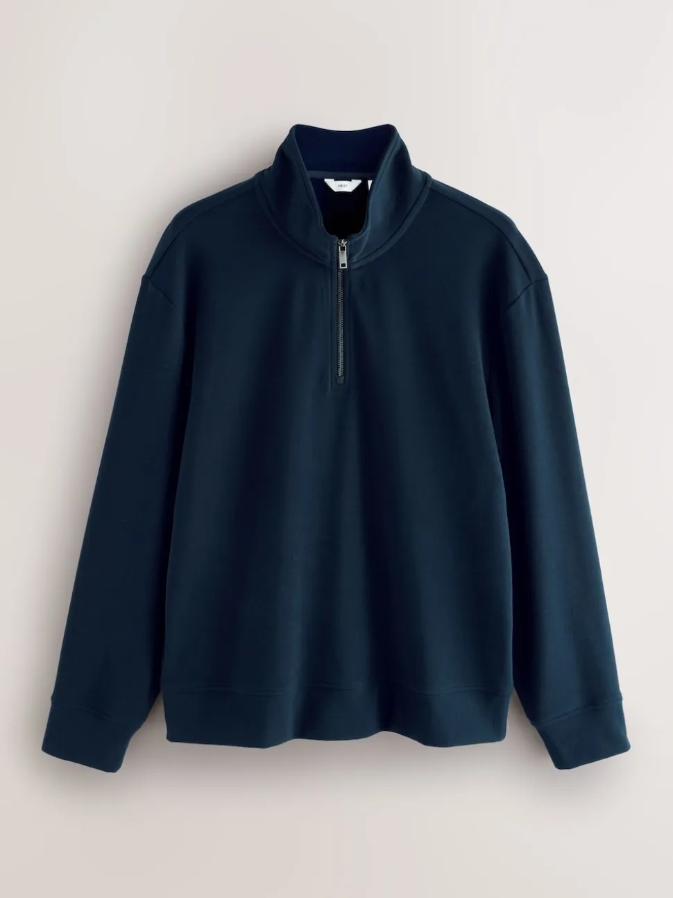 Navy Blue Soft Touch Quarter Zip Neck Fleece