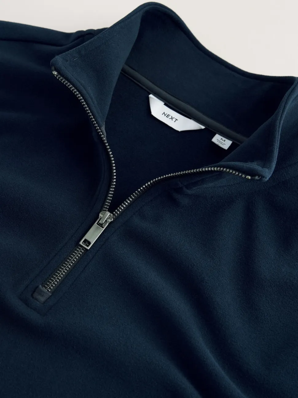 Navy Blue Soft Touch Quarter Zip Neck Fleece