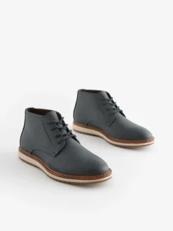 Navy Blue Sports Boots