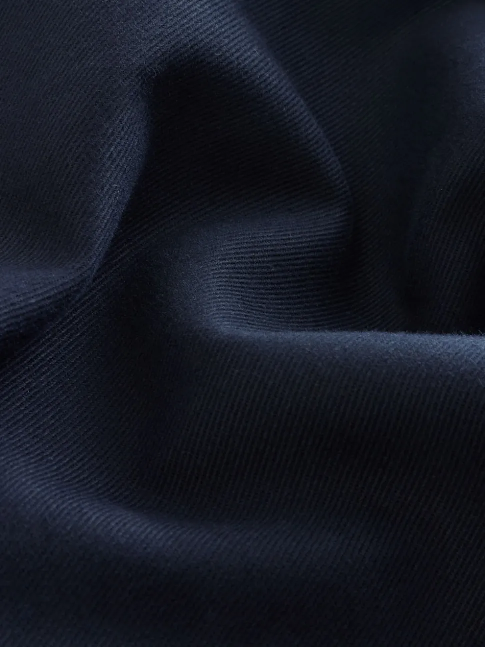 Navy Blue Straight Fit Smart Brushed Cotton TENCEL™ Lyocell Blend Chinos With Belt