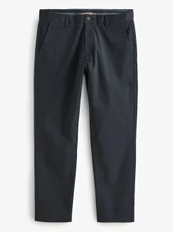 Navy Blue Straight Fit Stretch Chino Trousers 2 Pack