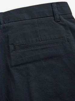 Navy Blue Straight Fit Stretch Chino Trousers 2 Pack