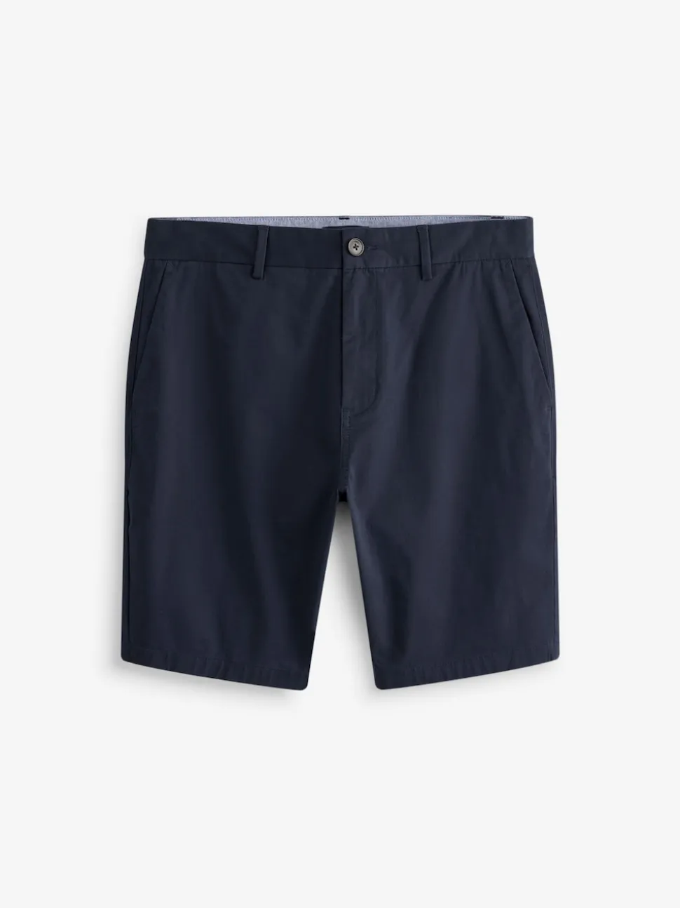 Navy Blue Straight Fit Stretch Chinos Shorts