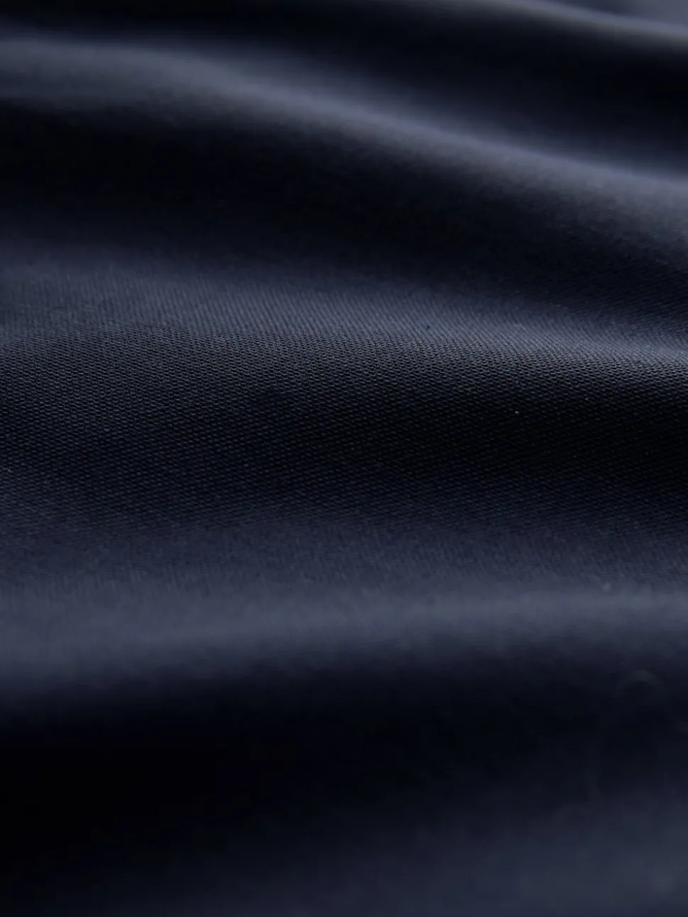 Navy Blue Stretch Oxford Long Sleeve Shirt